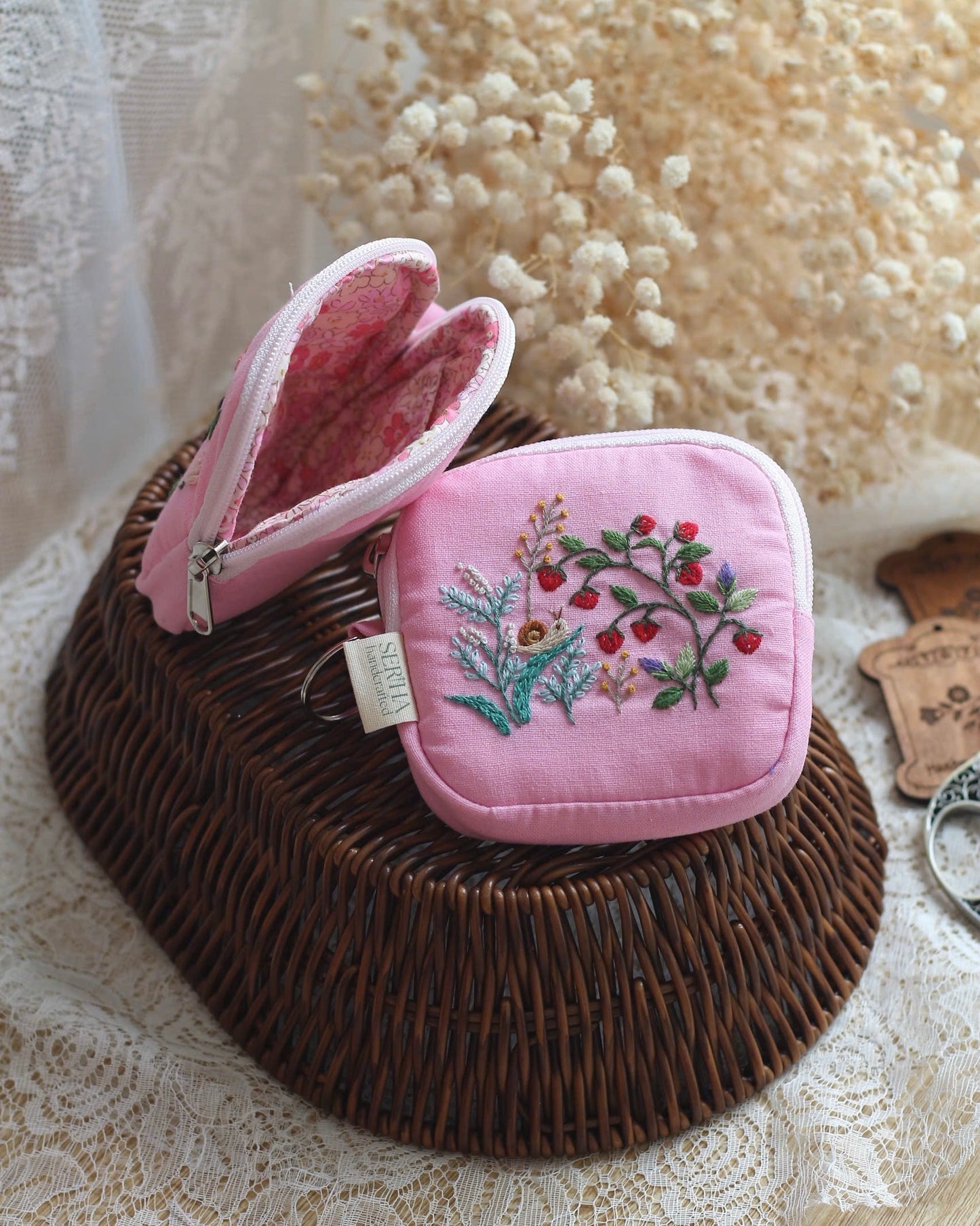 Strawberry Forest pouch